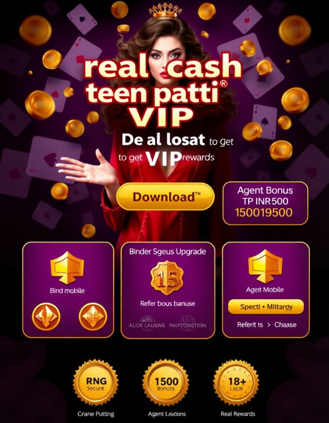 Real Cash Teen Patti Banner